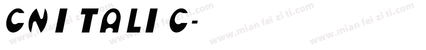 cn italic字体转换